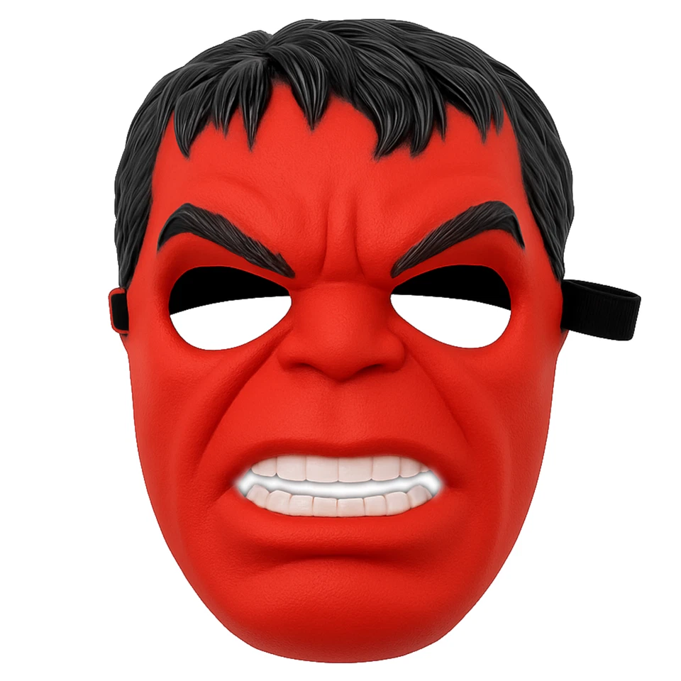 Kids Red Hulk Mask — RULK Ross Red Hero Mask Inspired by Marvel Avengers Masks - Image 2 of 3