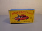 MATCHBOX LESNEY No 65B ORIGINAL BOX FOR JAGUAR 3.4 LITRE SALOON VERY RARE MINT