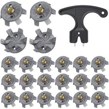 31 Pcs Golf Spikes Set Includes 30 Pcs Golf Cleats Replacement Black Cleats S...