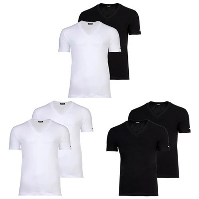 DSQUARED2 Herren T-Shirts, 2er Pack, V-Neck - TWIN-PACK V-NECK T-SHIRT, Cotto...