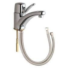 Chicago Faucet 2200-E70abcp Manual Low Arc Bathroom Faucet, Single Hole Mount,