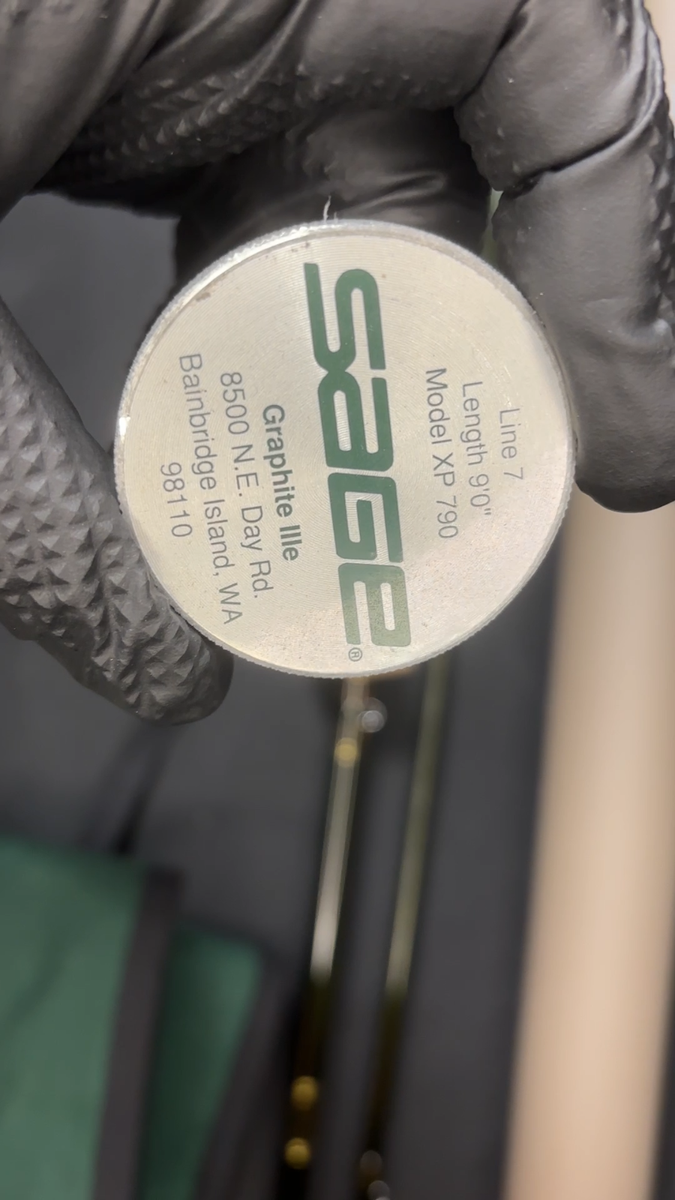 SAGE Model XP 790 GraphiteⅢe 9ft 7wt 2pc NEW Condition/Serial No
