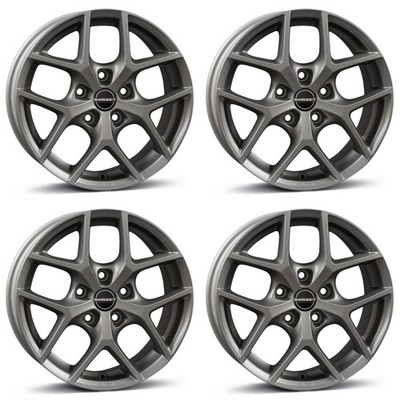 4 Borbet Wheels Y 7.0x17 ET40 5x112 TITAM for Mercedes A B C CLA E GLA GLB SLC S