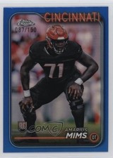 2024 Topps Chrome Rookies Blue Refractor 87/150 Amarius Mims #271 8d2