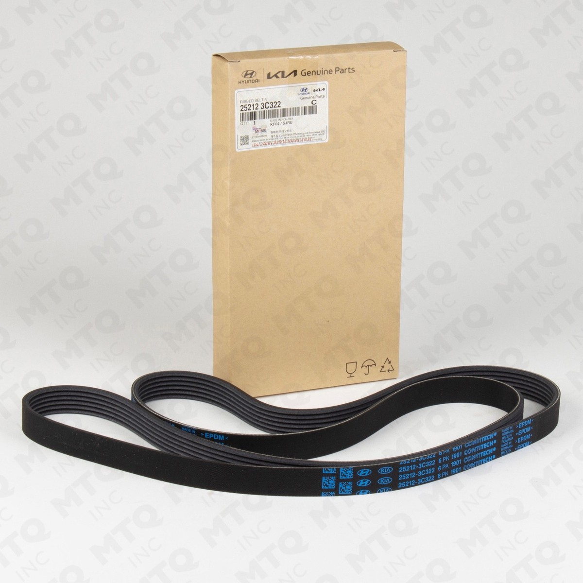 25212-3C322 Kia Serpentine Belt Fits Select 15-18 Kia (Electric