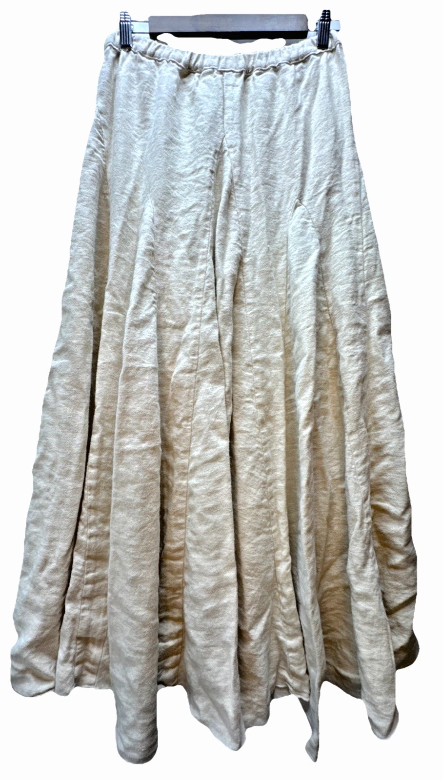 CP Shades Maxi Skirt Women's XS Cream Ivory Wool Linen Blend Full Lined Neutral