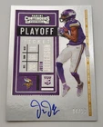 Justin Jefferson 2020 Panini Contenders Rookie Playoff Ticket Auto /99 #109