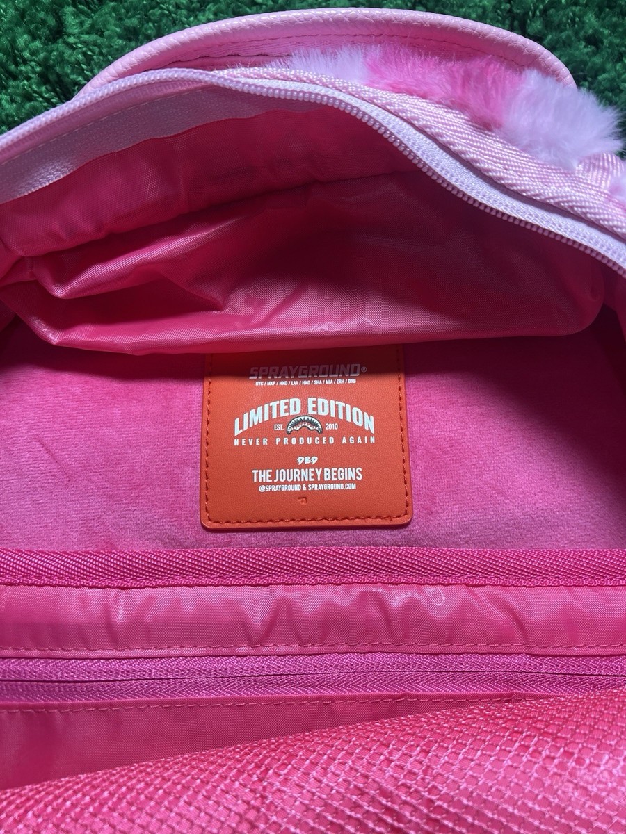 Sprayground Furzilla Shark Pink Check Backpack BRAND NEW | eBay