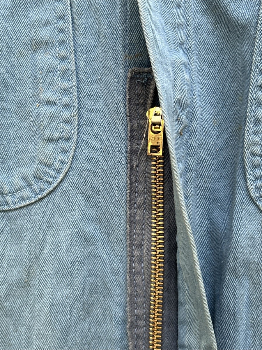 Vintage Sears Roebuck Nation-Alls Union Blue Work Coveralls Mens