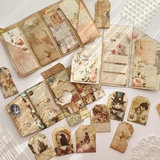 Junk Journal Supplies, Vintage Decorative Scrapbook Supplies for Junk Journal Ca