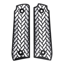 White  Black Weave Printed Ruger Mark IV 22/45 Grips MK 4