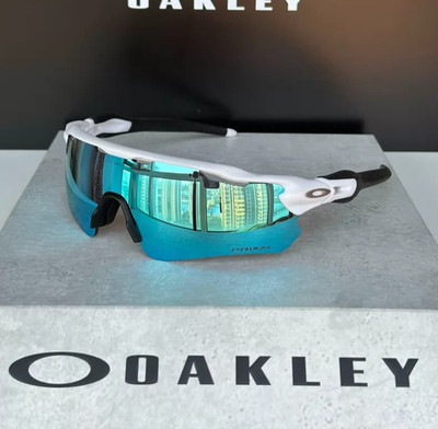 Oakley Radar EV Path OO9208 Prizm Lightweight Sunglasses Blue White Frame