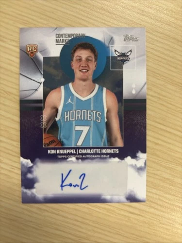 2025-26 Topps - Contemporary Marks Kon Knueppel Autographs Charlotte Hornets