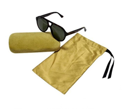 Gucci Sunglasses GG0159 Dark Brown Tortoiseshell Pattern  display picture 3