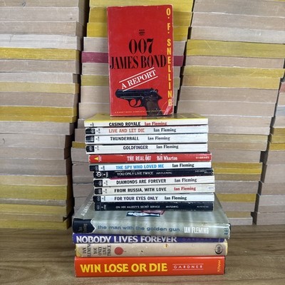 Ian Fleming  John Gardner James Bond 007 Lot Of 16 Books ( 4 HB )