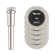 5Pcs Diamond Cutting Wheels for Drill Rotary Tool 2'' 50mm Glass Cutting Disc