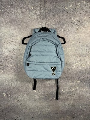 Puma x AMI Blue Backpack Streetwear Blue Quilted y2k