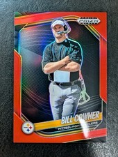2025 Prizm Black #118 Bill Cowher Red Prizm /299 Steelers