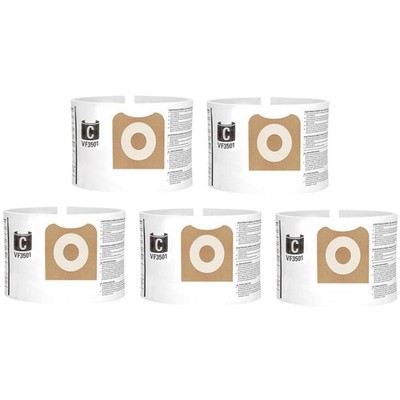 5 Pcs Vacuum Cleaner Dust Collection Bags For Ridgid 3-4.5 Gallon Vacuum