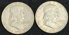 1962 & 1963-D Franklin 90% Silver Half Dollars, No Reserve #763