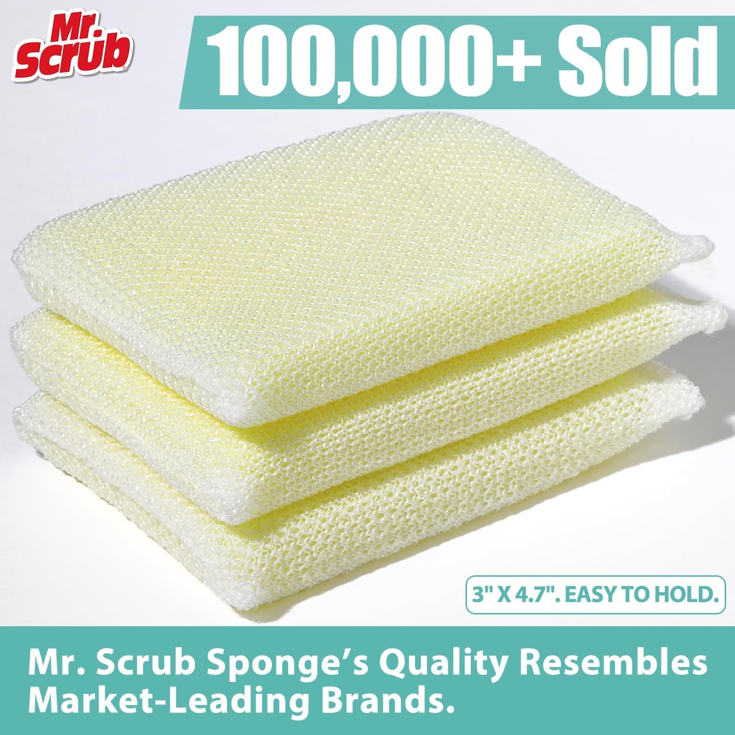 All-Purpose Sponges, Non Scratch, for Washing and Cleaning 12 Pack, Yellow 