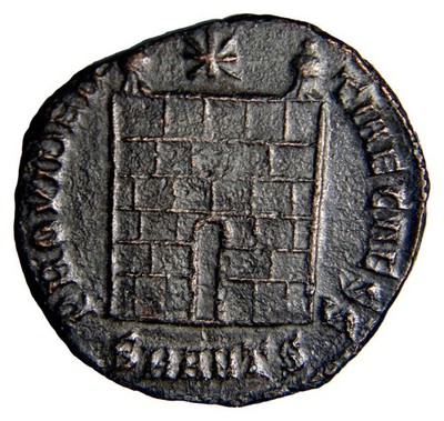 Certified Authentic Roman Coin Splendid Campgate Constantine II, as Caesar (318)