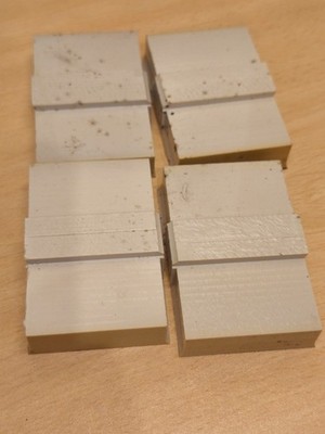 4x Peek Natur Kunststoff Polyether Ether Keton 50mm 15mm 80mm OffCut Knüppel