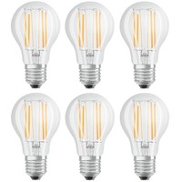 6 X Osram Led Filament Lampen Birnenform 8W = 75W E27 Klar 1055Lm Warmweiß 2700K