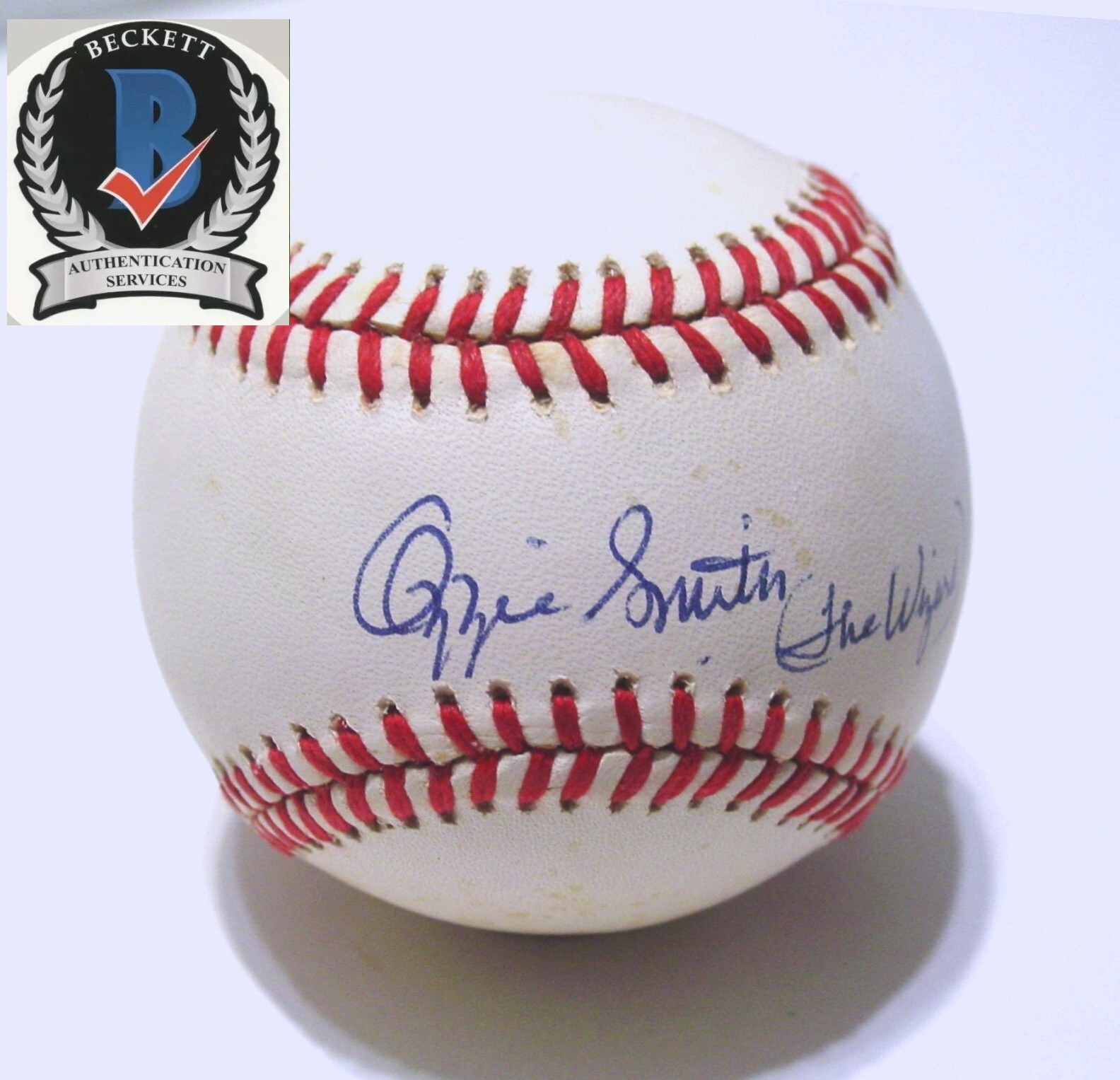 Ozzie Smith Autographed Signed St. Louis Cardinals / NL MLB Baseball Wizard Inscription - BAS Beckett 