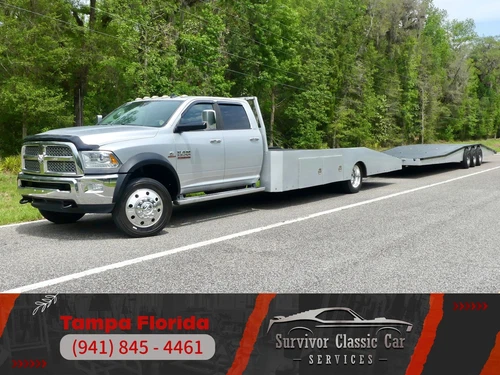 2014 Ram 5500 Crew Cab Ramp Truck w/ Trailer