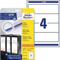 Avery Zweckform L6061-25 OrdnerrüCken Etiketten 59 X 192 Mm A4 Breit Kurz 25 Bl.