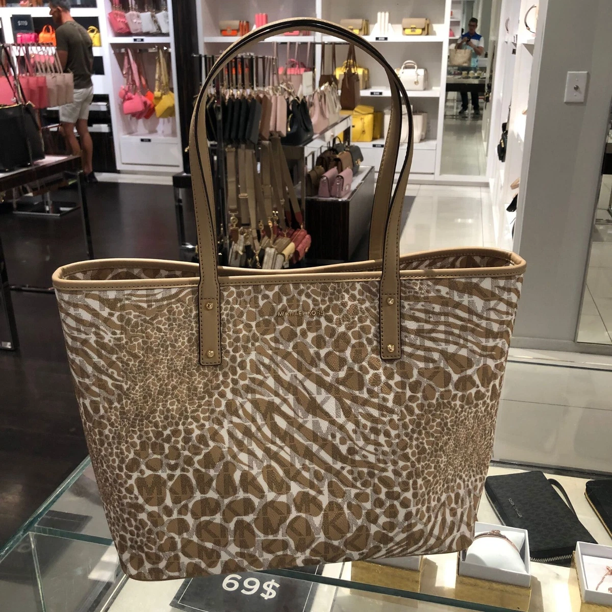 Michael Kors Leopard Print Tote Bags