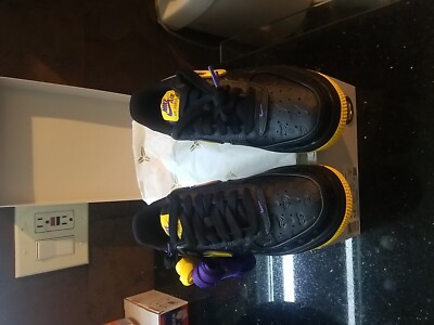 Size 4 - Nike Kobe Bryant x Air Force 1 Low Lakers Away