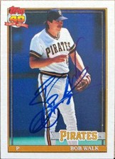 Bob Walk Autographed 1991 Topps #29