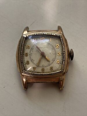 RARE VINTAGE CHARLIN WATCH CO 10K ROLLED GOLD PLATE SENTINEL WATCH
