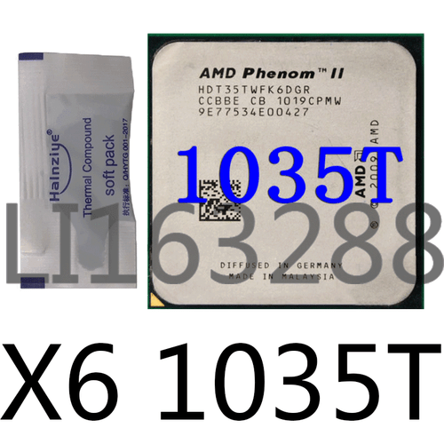 AMD Phenom II X6-1035T 2.6GHz 6-Core AM3 95W CPU Processor - Picture 2 of 2