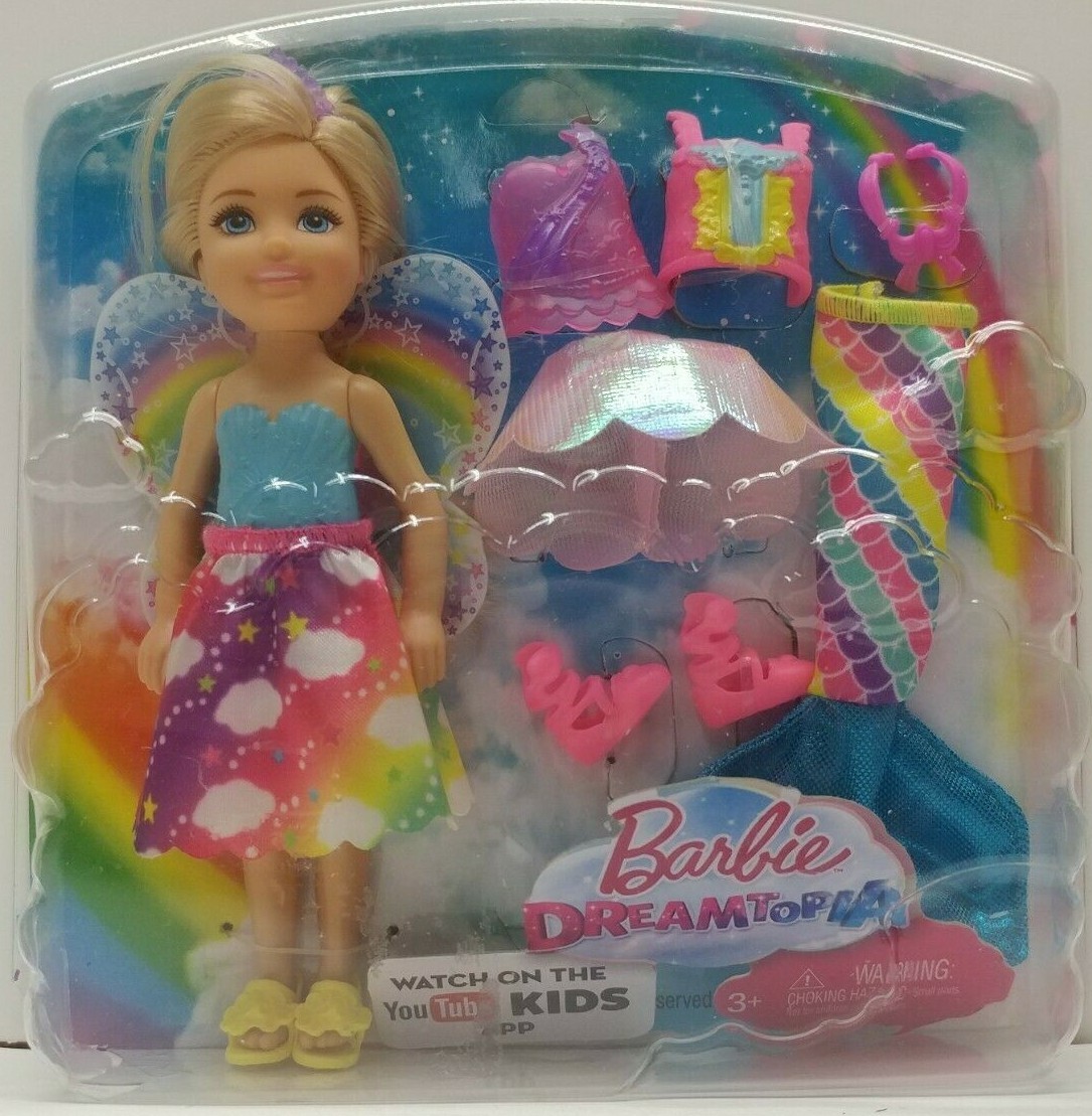 barbie rainbow cove chelsea dress up