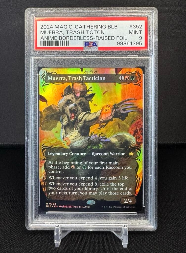 🌈 Muerra, Trash Tactician - RAISED FOIL - MTG 352- PSA 9