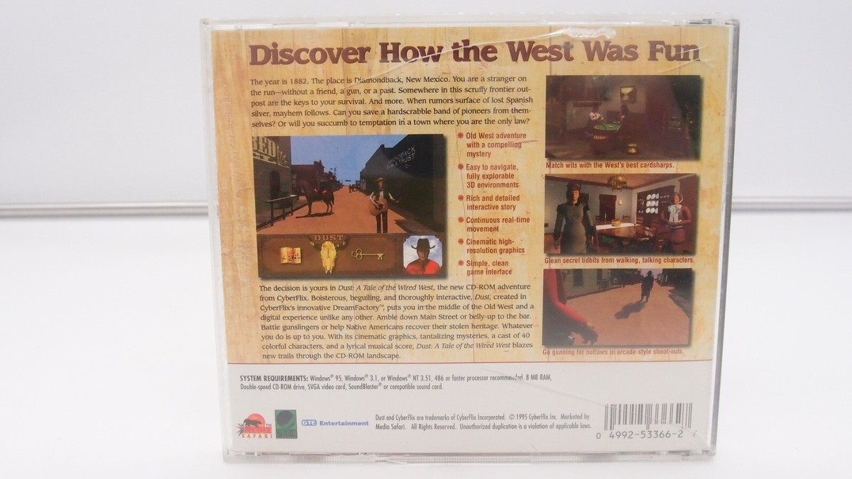 Dust: A Tale of the Wired West (PC, 1995) for sale online | eBay