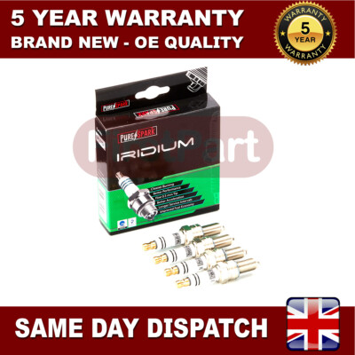 FirstPart 4x Iridium Upgrade Spark Plugs Fits Mazda 2 (Mk2) 1.3 Petrol (2007-201