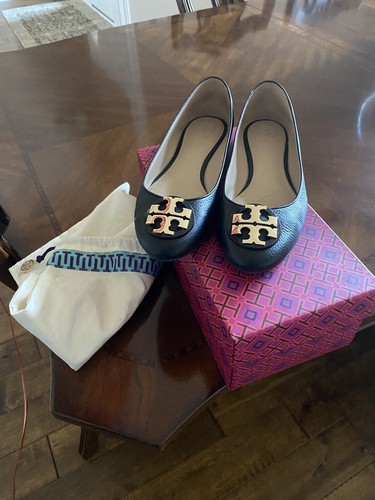 Tory Burch Shoes Claire Ballet Flats Black Size 9 - 第 1/4 張圖片