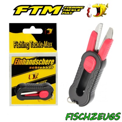 FTM Spezial Einhandschere schiebbar geflochtene Monofile Schnüre Angelschnur