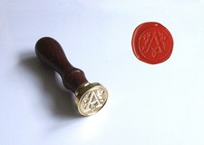 Siegelstempel Siegel Wachs Stempel Briefsiegel Buchstaben A–Z ø 2,5cm Variante 2