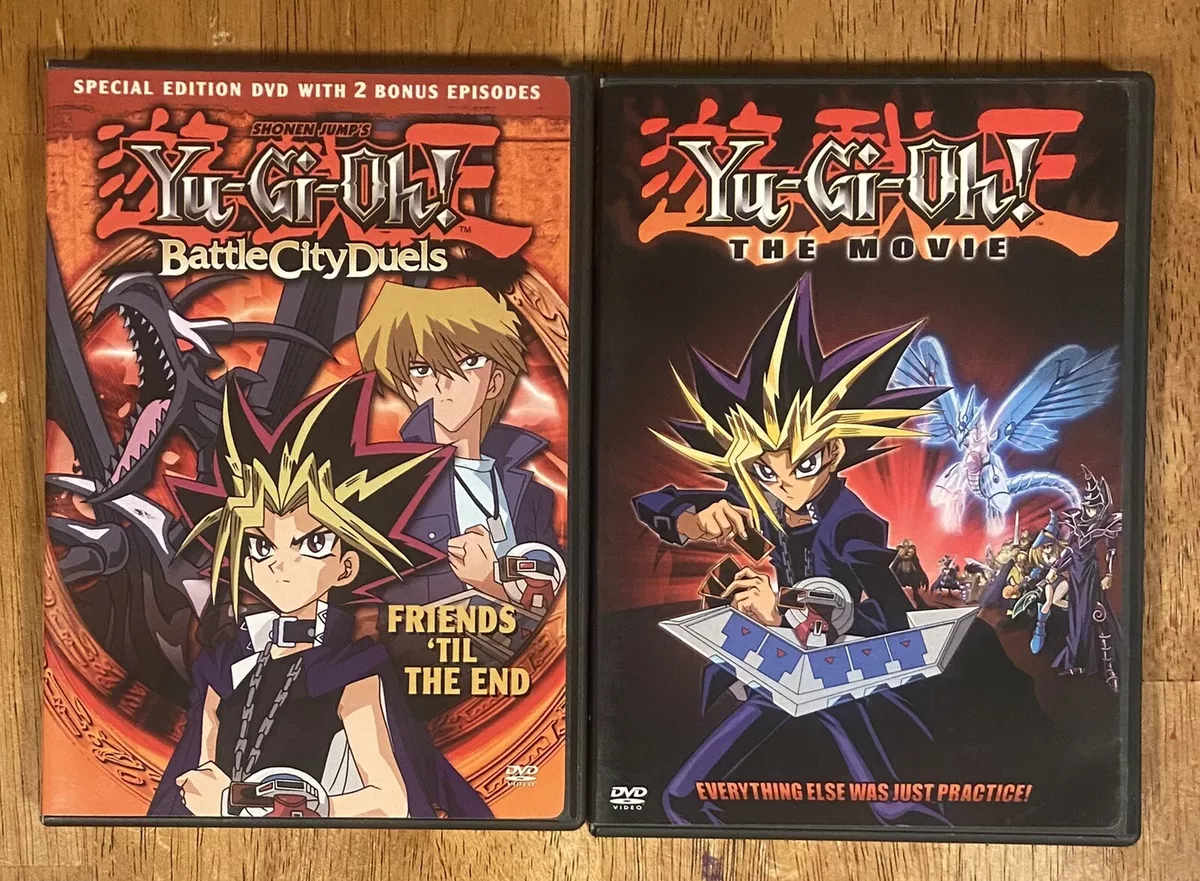 Yugioh 4 DVD Lot Anime Manga Set Movie Battle City Duels