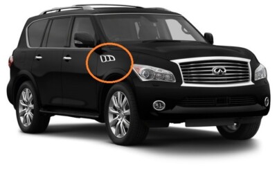 Infiniti QX80 QX56 2011-2017 RIGHT FENDER CHROME TRIM VENT LOUVER