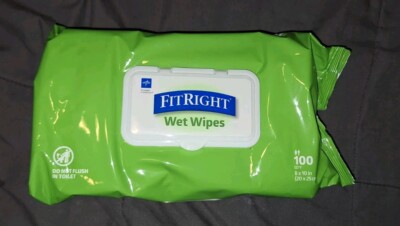 Medline Aloe FitRight Wet Wipes - Aloe Wet Wipes Adults- INCONTINENCE AIDS- NEW