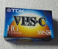 TDK New Sealed VHS-C HG Ultimate 30 Minute Camcorder TAPE