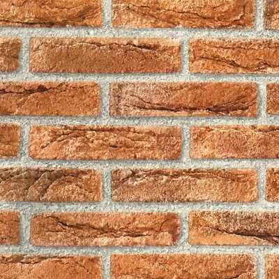 Möbelfolie Naturstein Backsteine Rot Folie selbstklebend (10 /m²) d-c-fix Stein