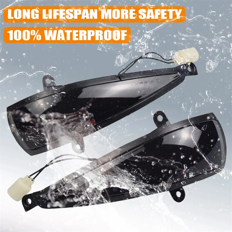 Lámpara de espejo retrovisor lateral con señal de giro dinámica LED de 2 piezas para Honda Civic 2005-2012 Foto 3 de 4