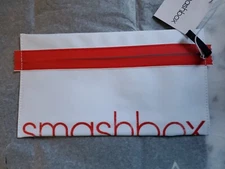 Smashbox White and Red Makekup Cosmetic Bag New